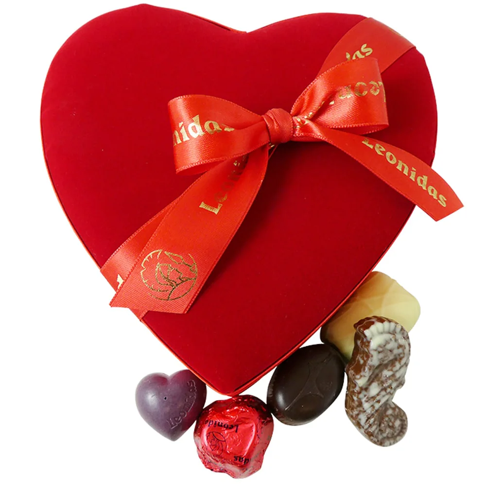 Assorted Leonidas Chocolates in 2 Velvet Gift Boxes - Image 2