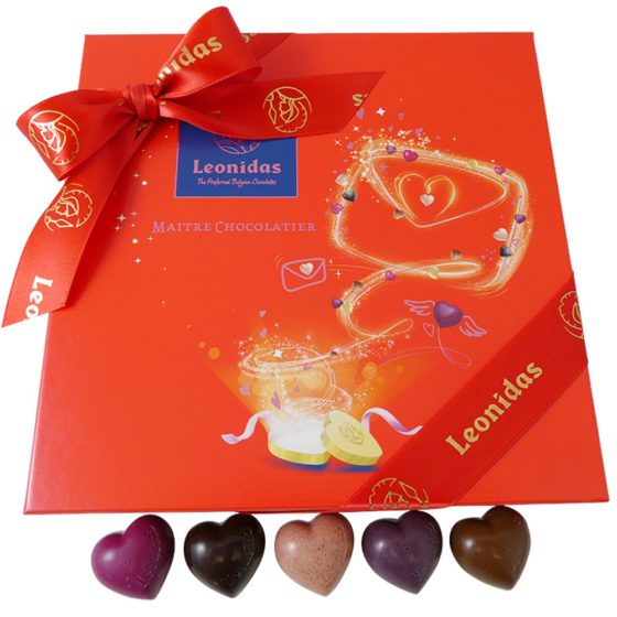 16 Leonidas Assorted Chocolate Hearts