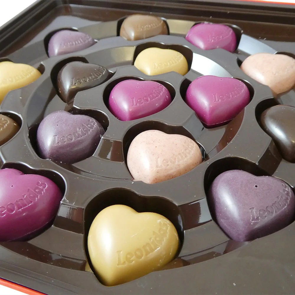 16 Leonidas Assorted Chocolate Hearts