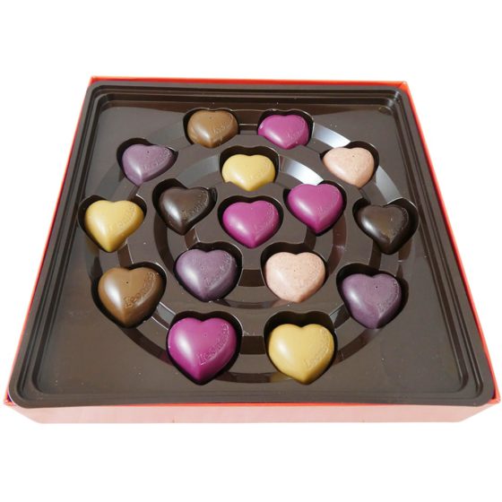 16 Leonidas Assorted Chocolate Hearts