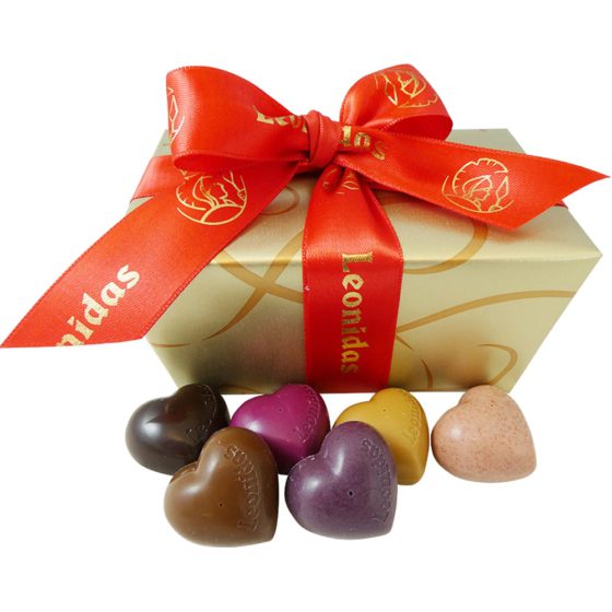 16 Assorted Leonidas Chocolate Hearts