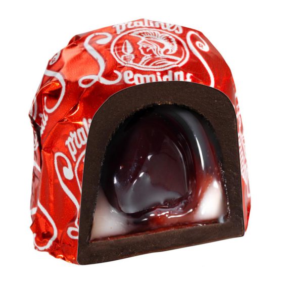 16 Dark Cherry Liquor Chocolates, Christmas Wrapping