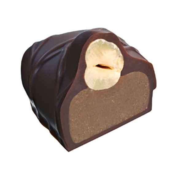 22 Noisette Masquee, Dark Chocolate Praline