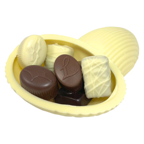 White Egg Shell, 8 Assorted Chocolates - Image 3