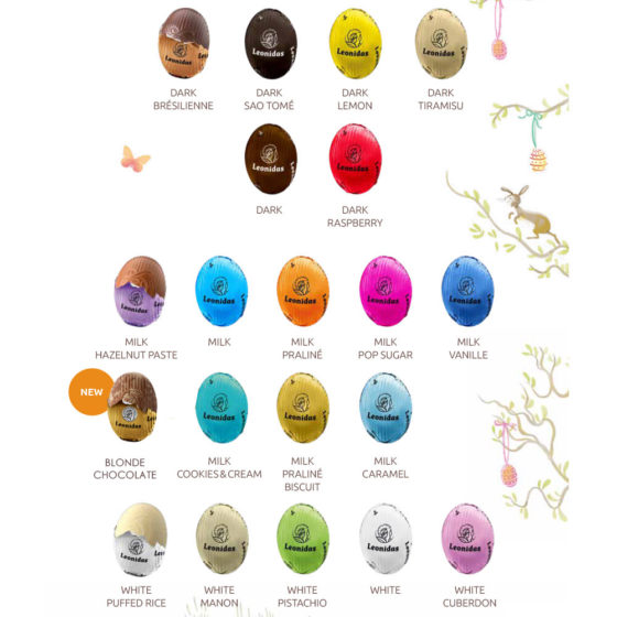 Leonidas Easter Figures & 20 Mini Eggs in Gift Bags