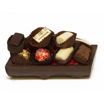 Leonidas Yule Log, 10 Choose Your Own & Milk or Dark Shell