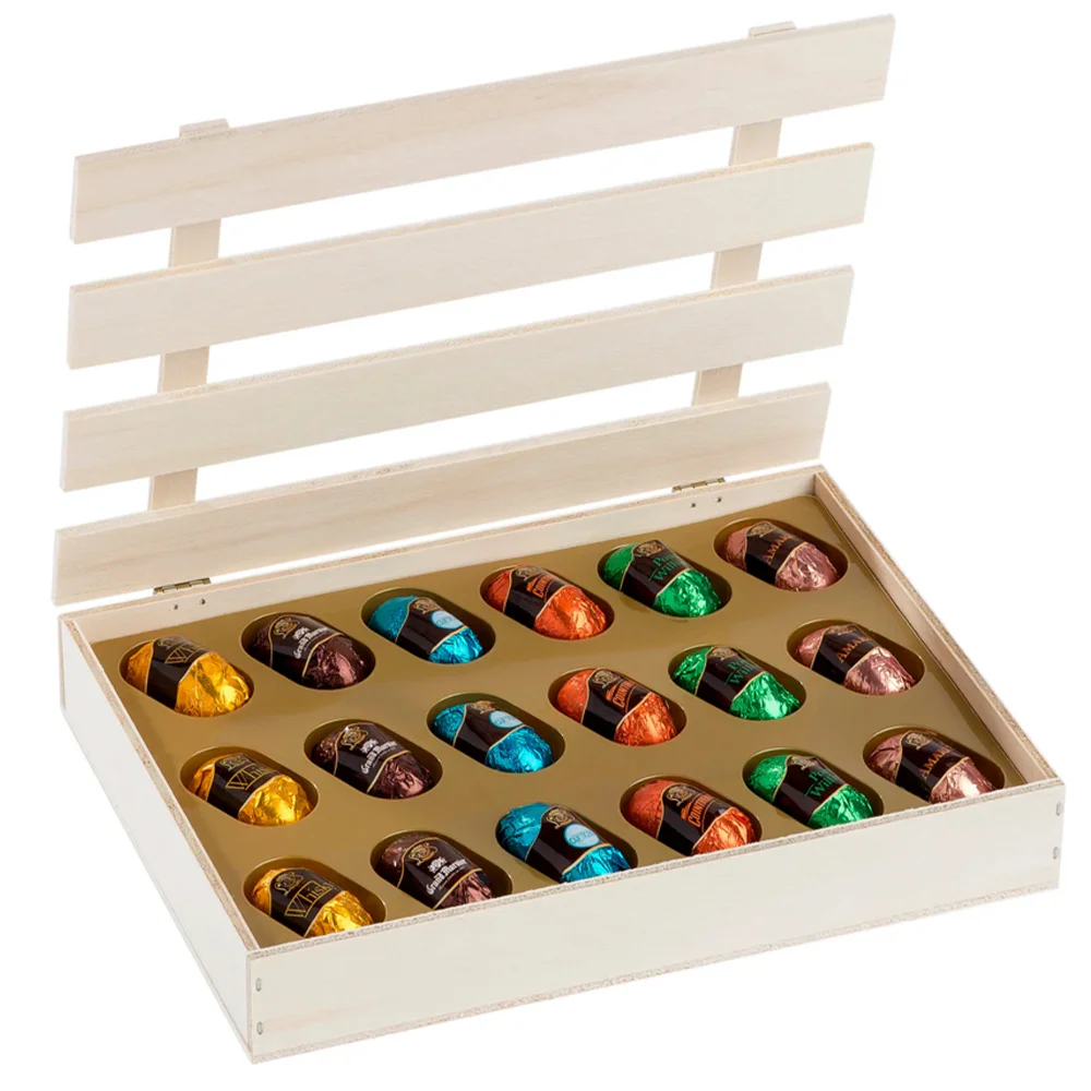 18 Leonidas Dark Chocolate Liqueurs – Luxury Wooden Crate Gift Box - Image 2