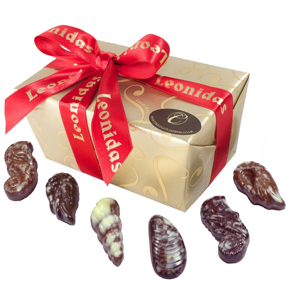 Leonidas 30 Iconic Belgian Seashell Collection – Creamy Milk & Dark Pralines
