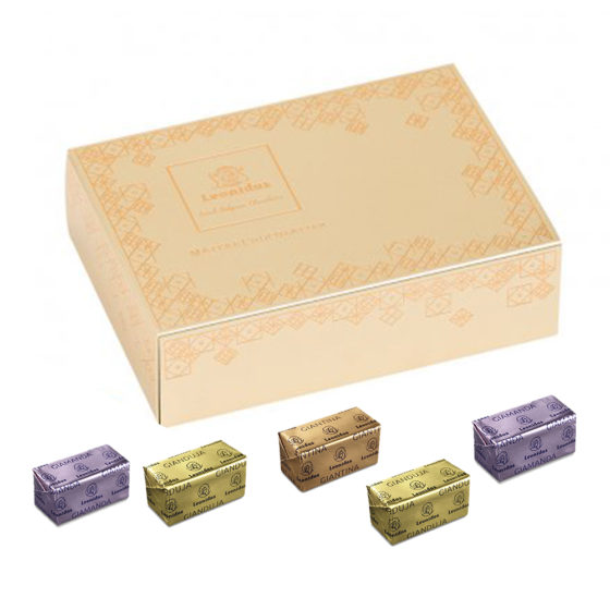 24 Mixed Praline Gia's in Embossed Golden Box