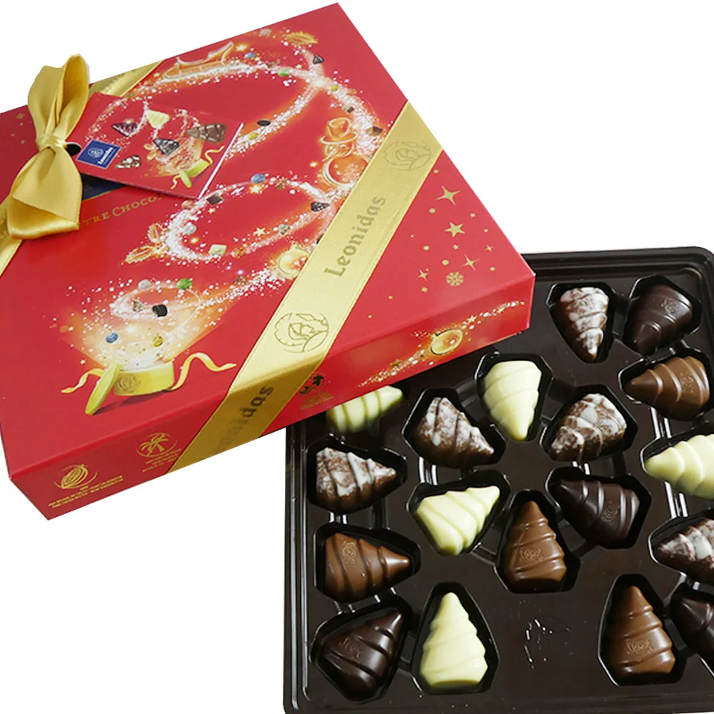 3-for-2 Offer: 20 Assorted Leonidas Chocolate Christmas Trees - Image 2