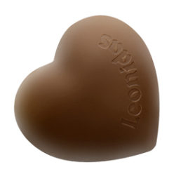 20 Coeur, Milk Chocolate Hearts Bourban Vanilla Cream