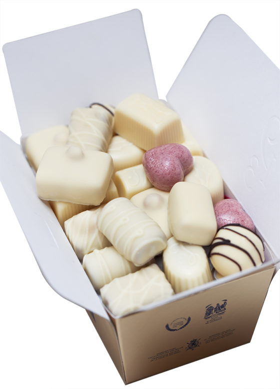 22 Leonidas White Chocolates