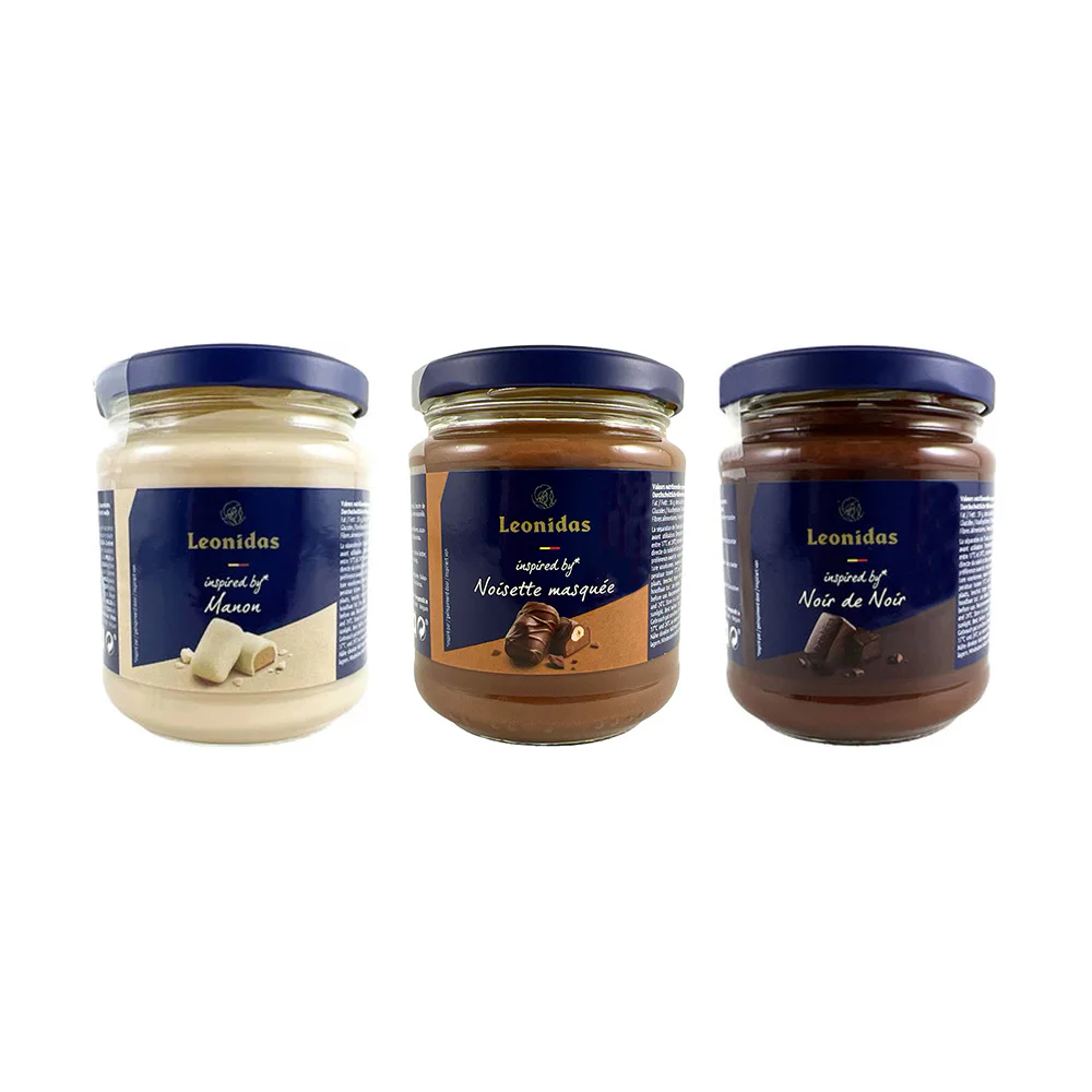 Leonidas Chocolate Bliss – 2 Milk, Dark or Manon Praline Spreads - Image 2