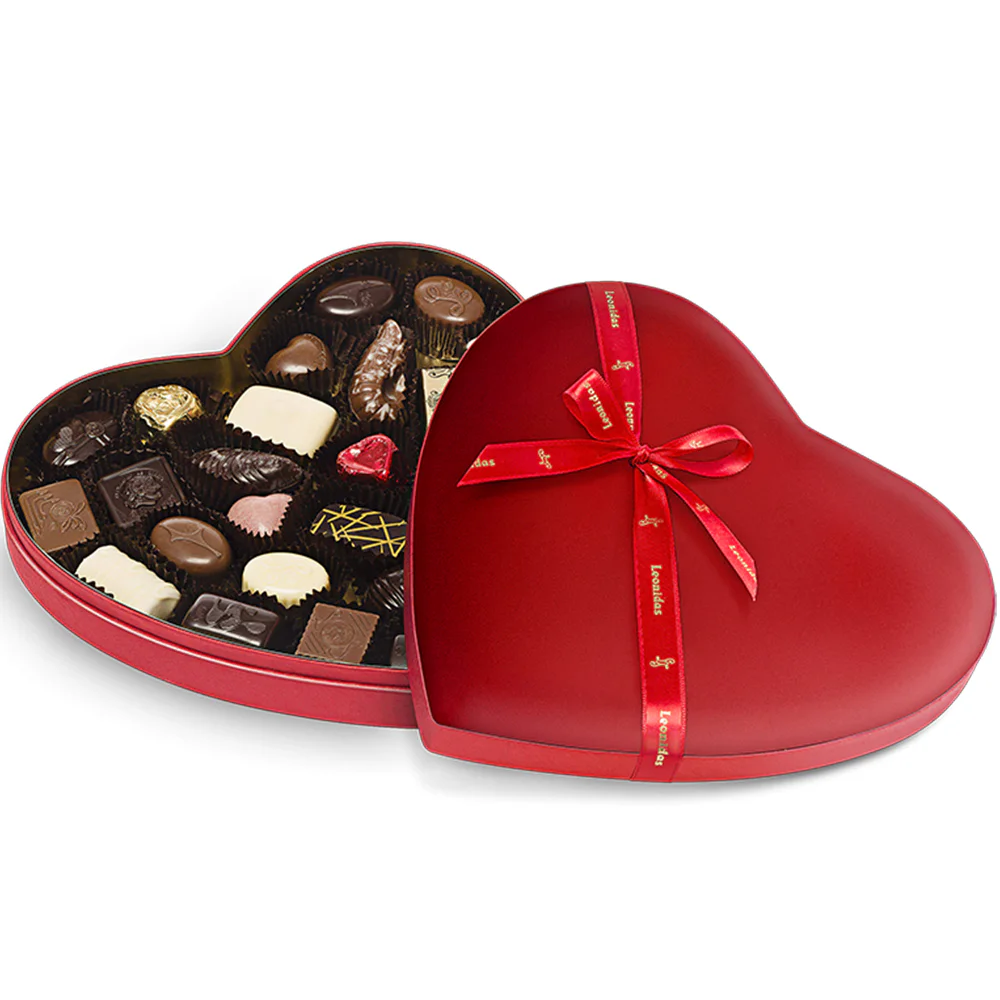 30 Assorted Leonidas Chocolates, Premium Velvet Gift Box - Image 2