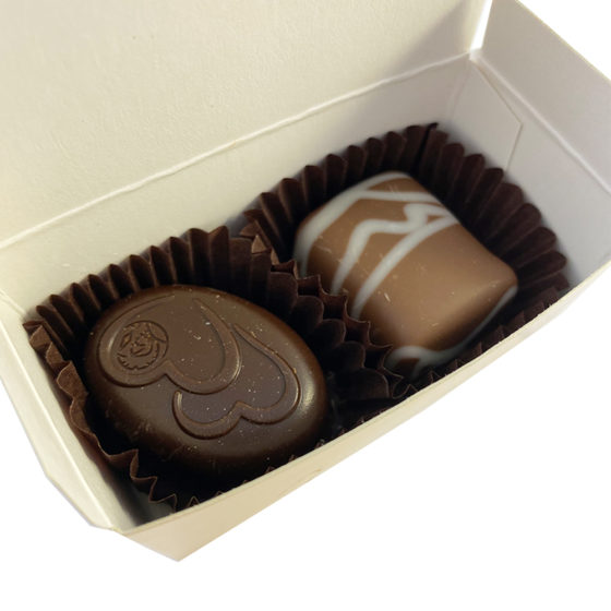 Choose Your Own Gold Favour Box, 2 Leonidas Chocolates