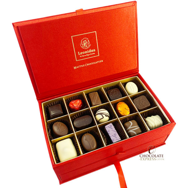 Assorted Fresh Belgian Chocolates 30 Large Luxury Red Gift Box