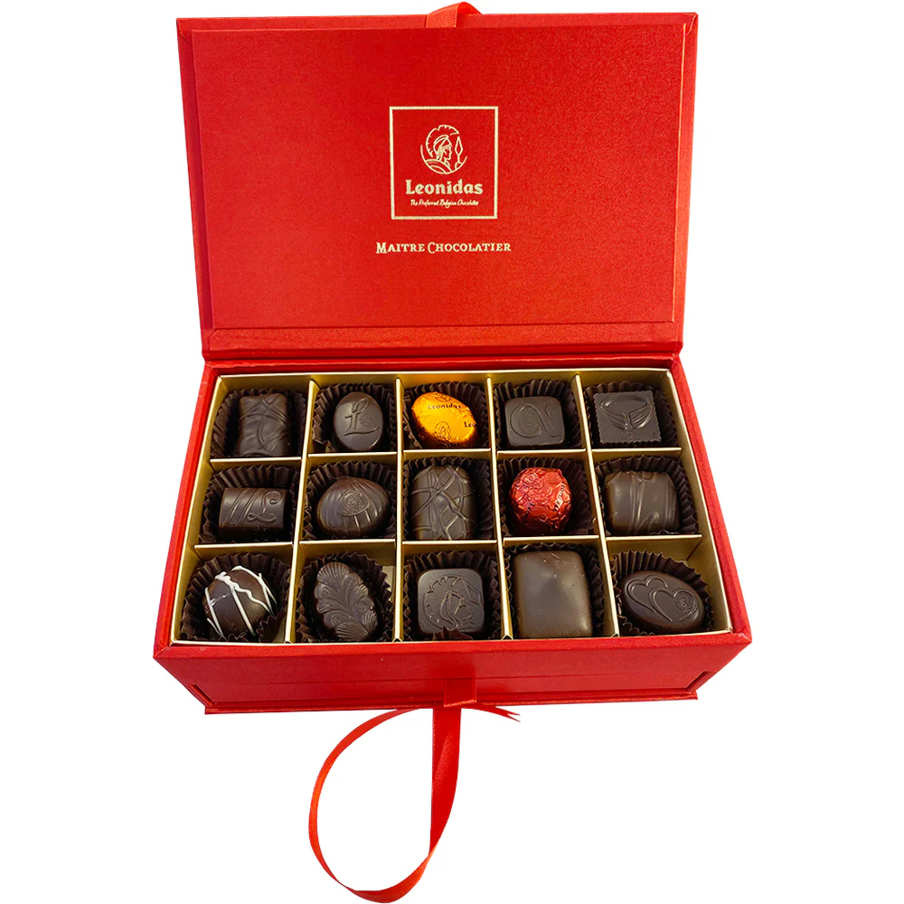 60 Dark Leonidas Chocolates In Luxury Jewellery Box - Image 4