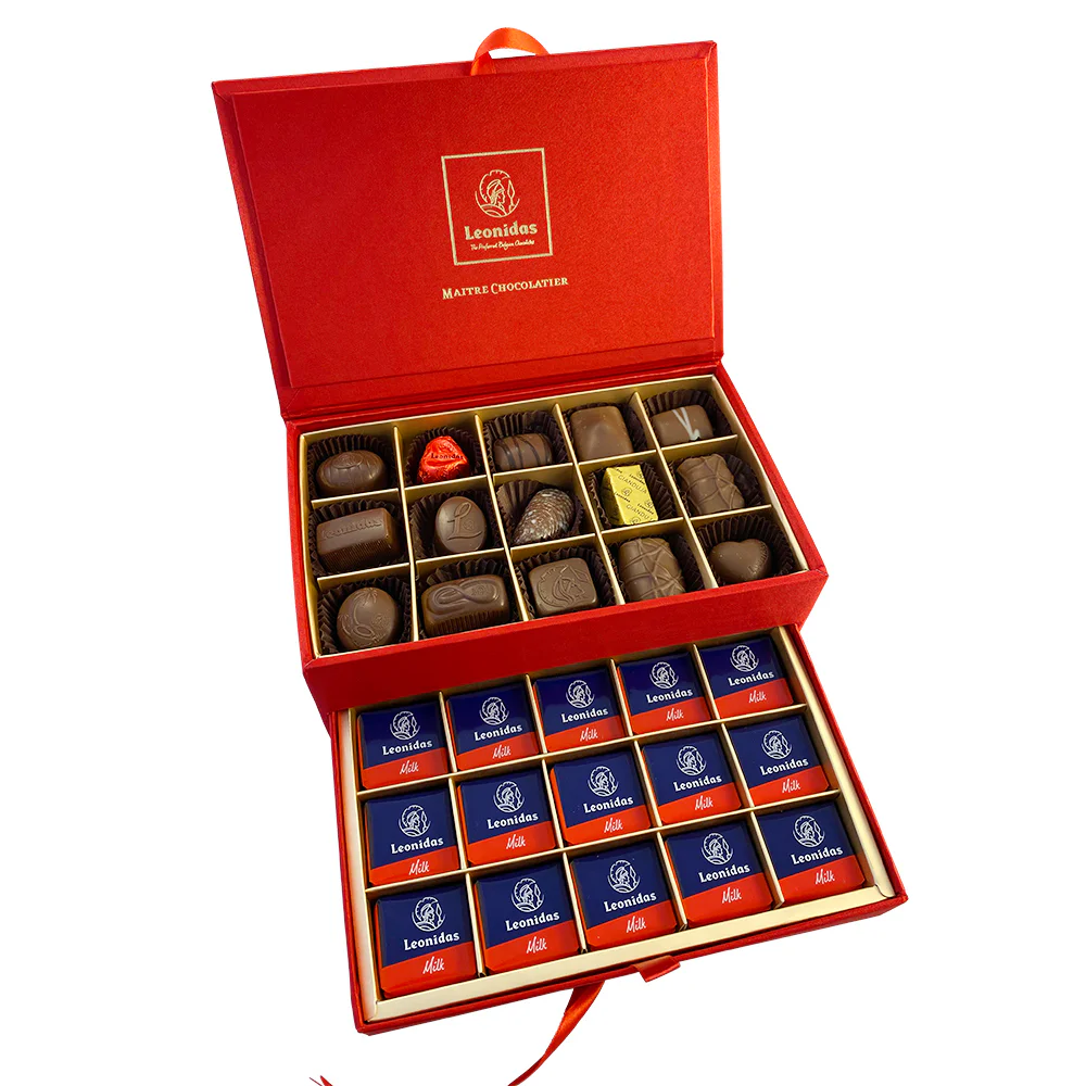 30 Assorted Leonidas Chocolates, Jewellery Gift Box - Image 4