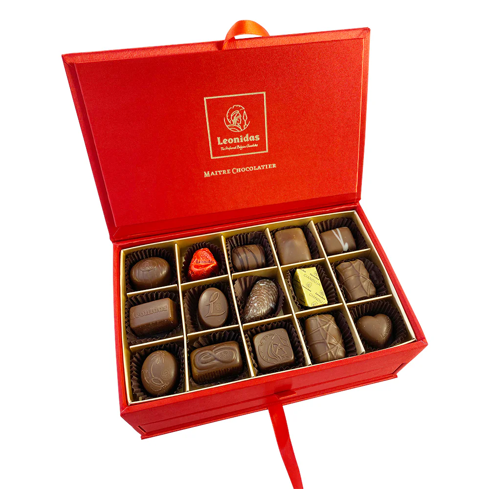 30 Assorted Leonidas Chocolates, Premium Jewellery Gift Box - Image 6
