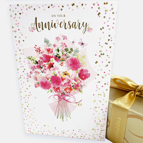 Floral Anniversary Card