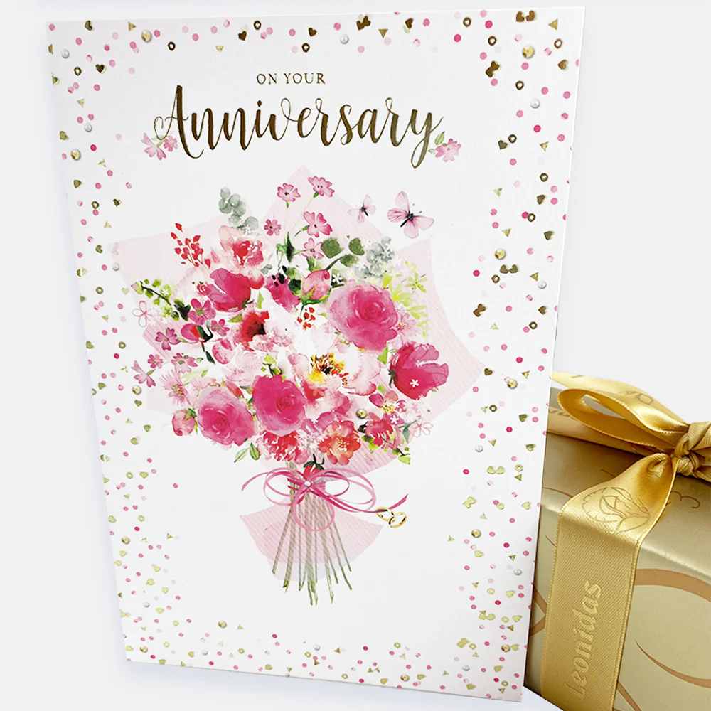 Floral Anniversary Card