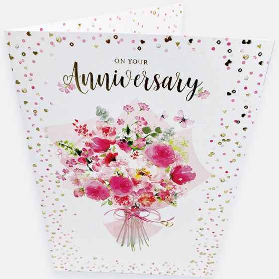 Floral Anniversary Card - Image 4