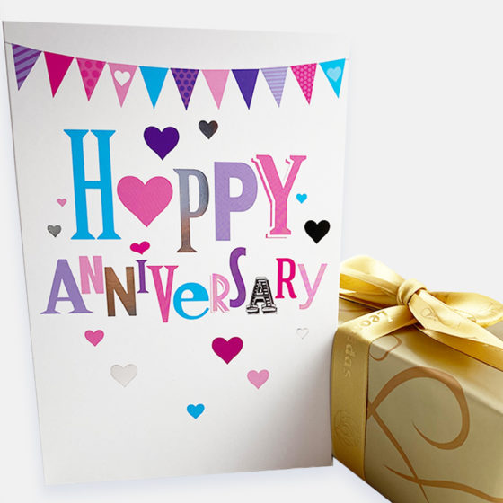 Happy Anniversary Hearts Card - Image 2