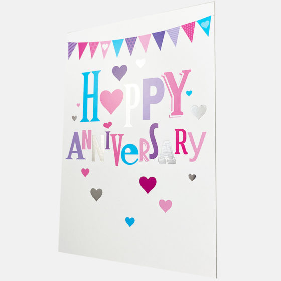 Happy Anniversary Hearts Card - Image 4