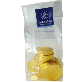Gold chocolate coins
