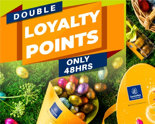 Easter Double Loyalty points offer 2022