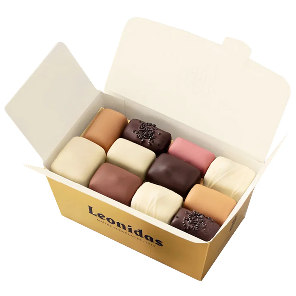 Leonidas Full Manon Selection – 26 Chocolates Featuring All 9 Flavours in Milk, Dark & White (520g)
