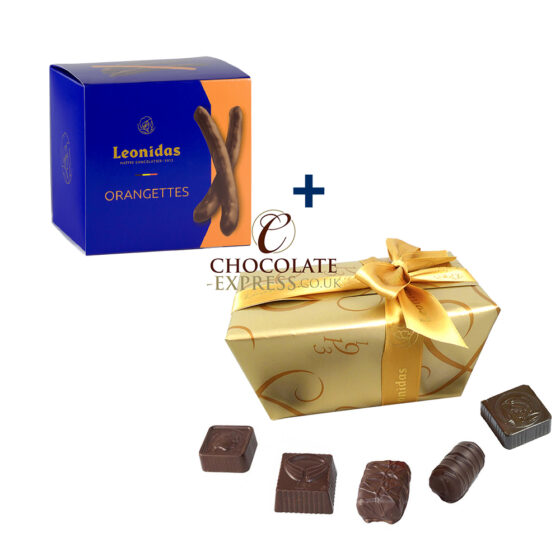 Orangettes & 22 Leonidas Dark Chocolates