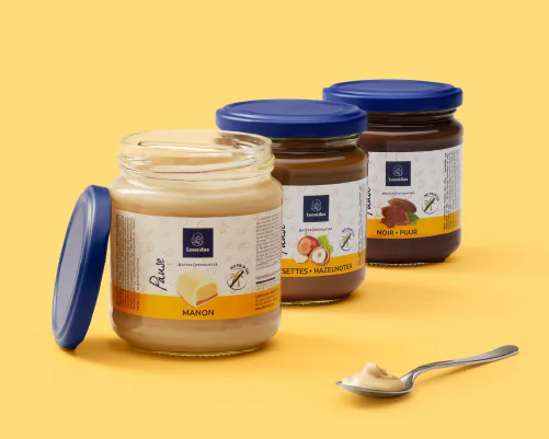 Leonidas Chocolate Bliss – 2 Milk, Dark or Manon Praline Spreads