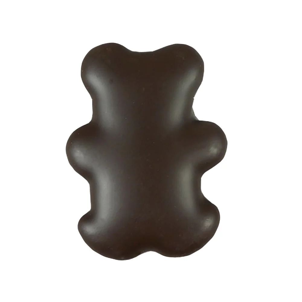 2 Velvety Dark Marshmallow Teddy Bears