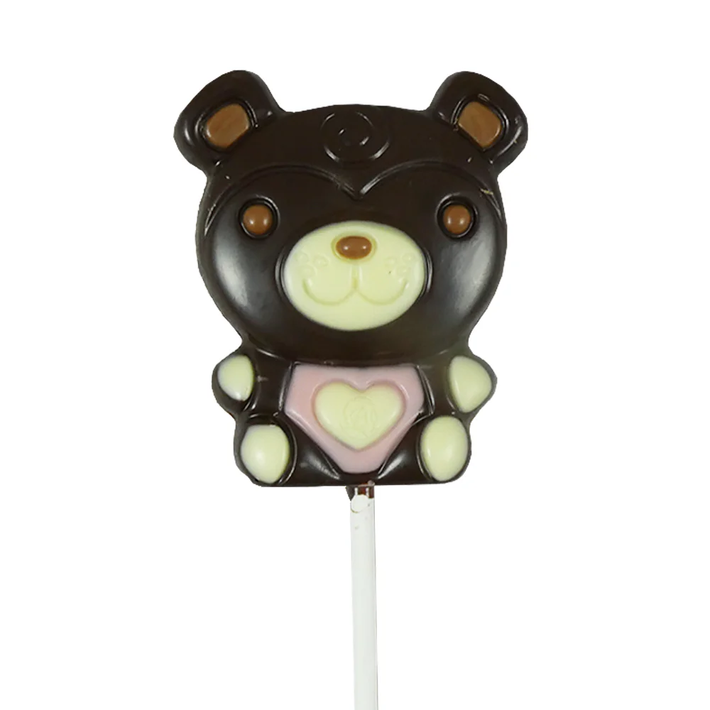Love Bear Dark Chocolate Lolly