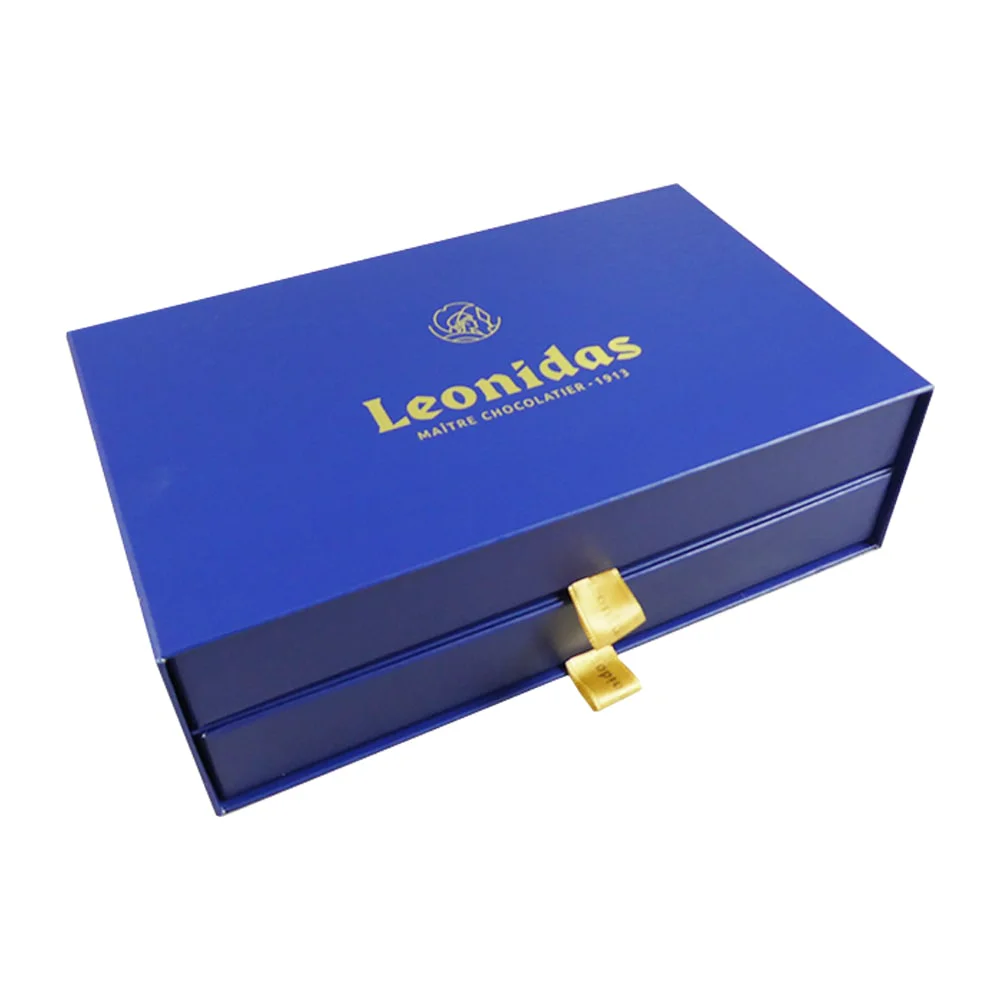 40 Assorted Leonidas Chocolates in Luxury Blue Gift Box - Image 2