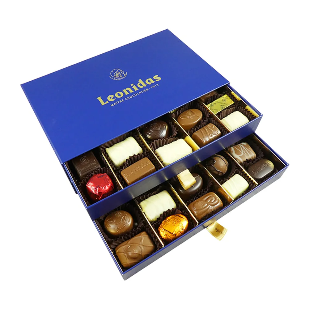 40 Assorted Leonidas Chocolates in Luxury Blue Gift Box