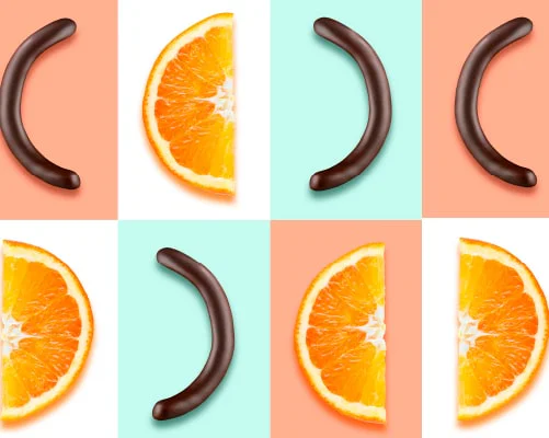 Fresh Fruity Orange – Dark Chocolate Candied Orange Peel Chocolate Taster Bag 145g - Image 4