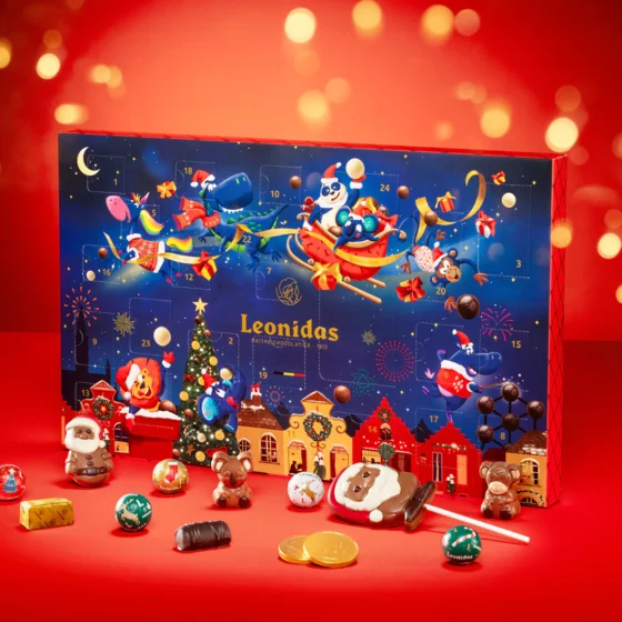 Leonidas Family Assorted Advent with Figures & Lolly