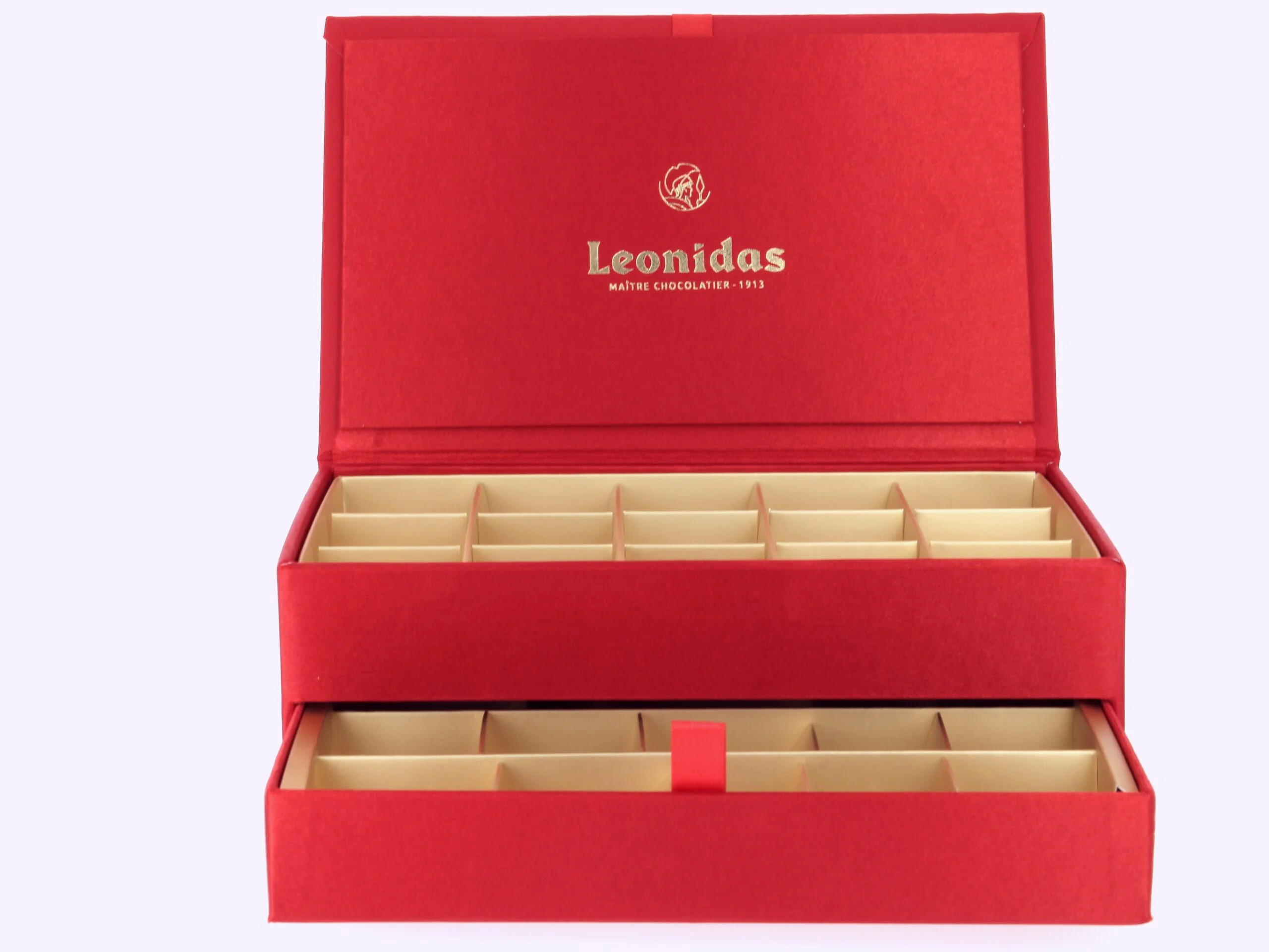 60 Assorted Leonidas Chocolates in Luxury Red Gift Box - Image 7