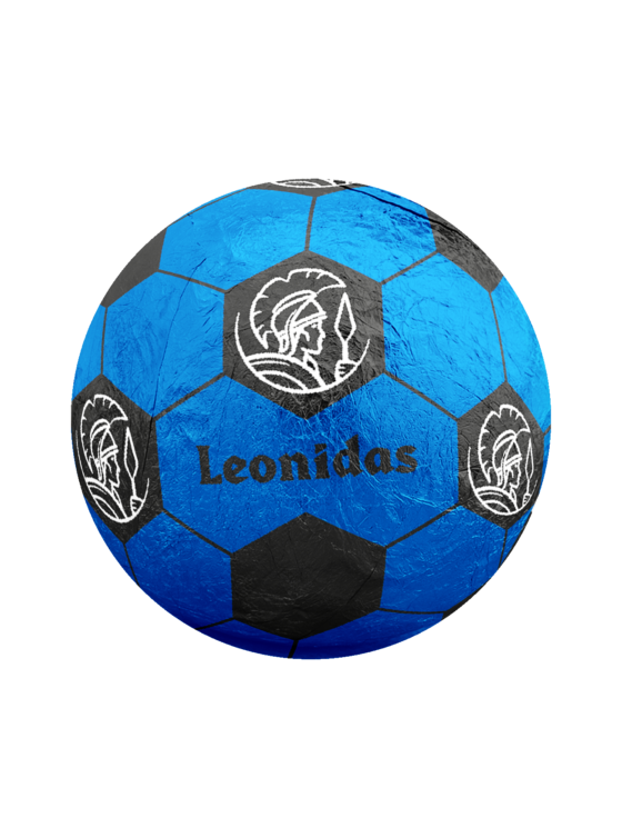 Blue Football (Milk chocolate, sparkling praline)