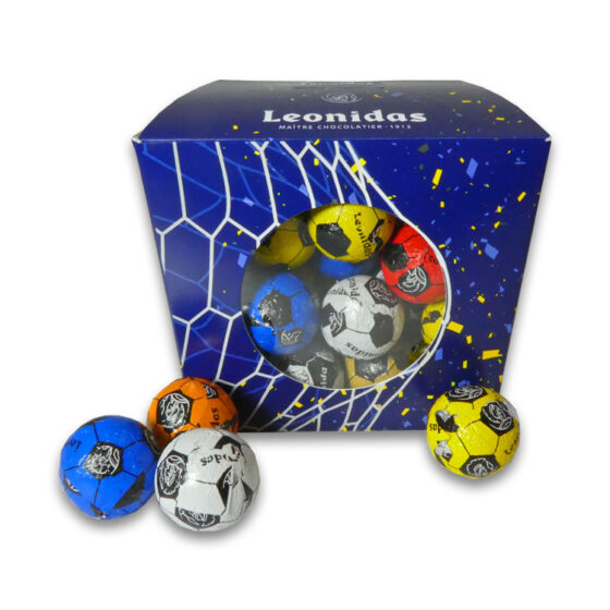 60 Assorted Leonidas Praline Footballs in Gift Box