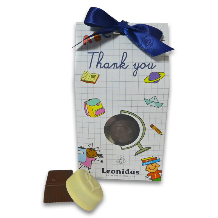 Thank you Teacher, White Gift Bag - 14 Assorted Chocolates - Image 2