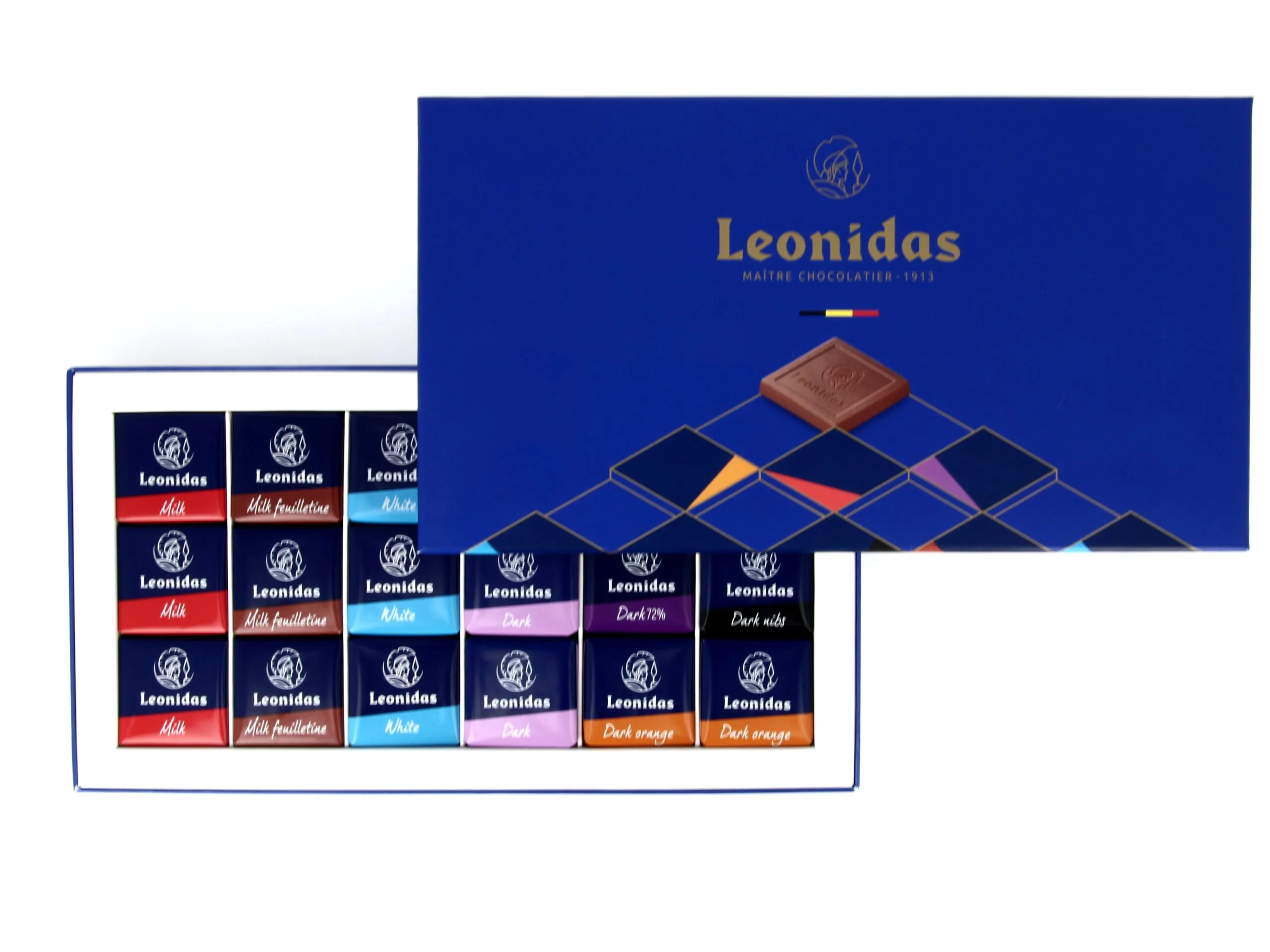 Create Your Own Box: 54 Luxury Leonidas Napolitain Squares - Image 2