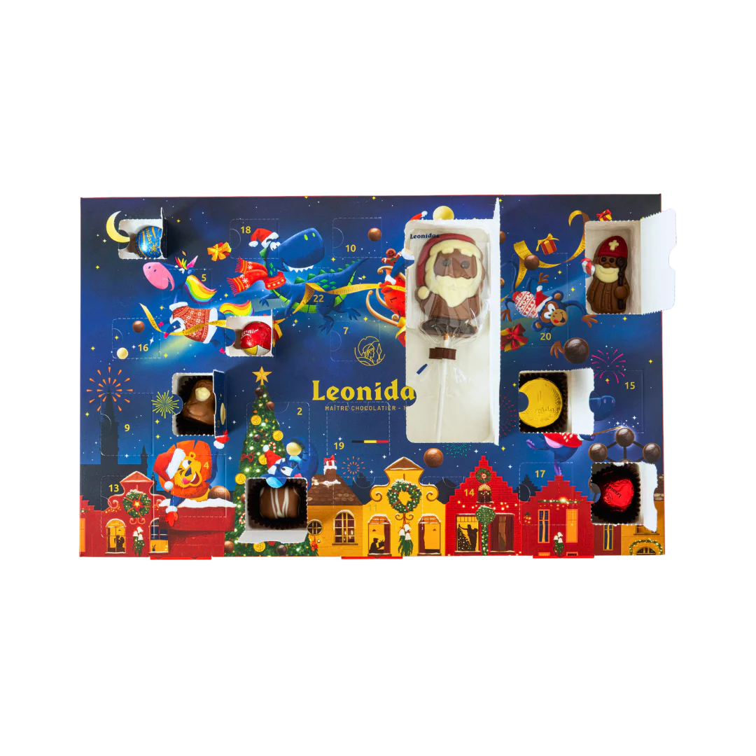 Leonidas Custom Advent – Your Choice of Chocolates, Xmas Praline Balls, Lolly & Figures - Image 2