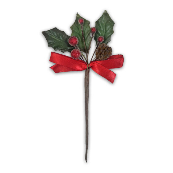 Christmas Decorative Holly Spray - Image 2