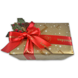 Christmas Wrap, Spray & Leonidas Ribbon
