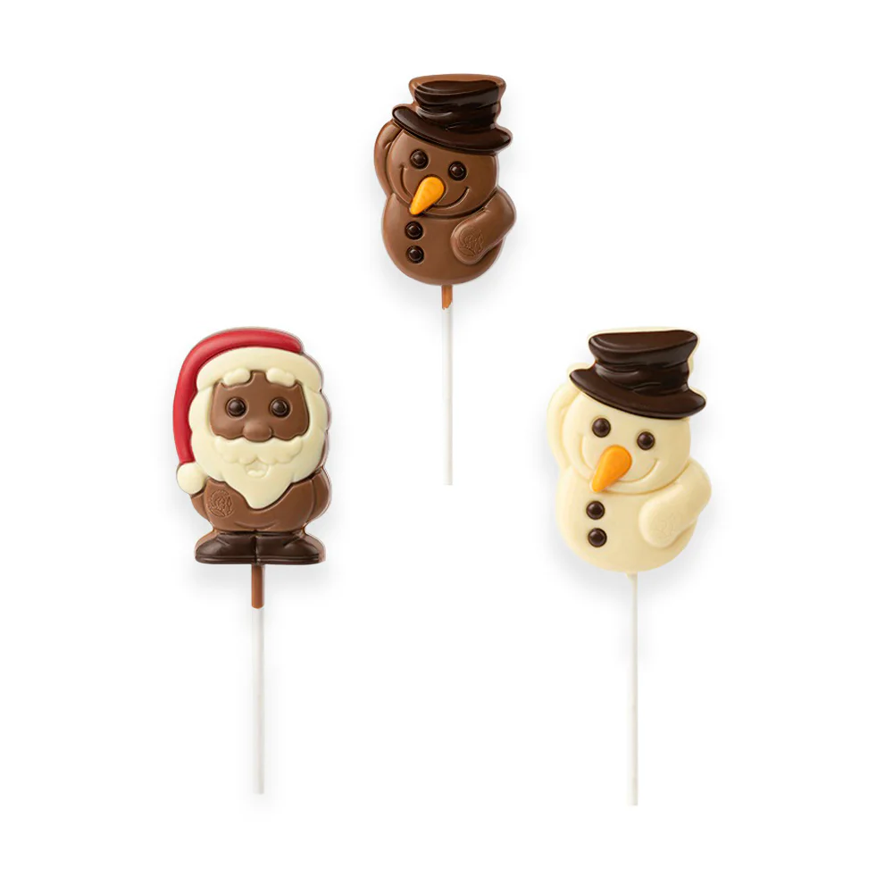Leonidas Festive Chocolate Lollies – 5 for Less! Stocking Stuffers & Tree Hangers