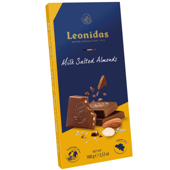 Milk Chocolate with Salted Almonds Bar 100g