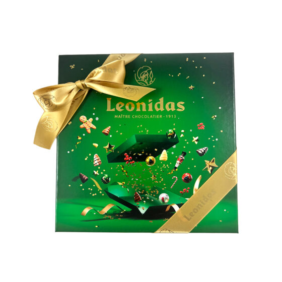 20 Assorted Chocolates, Christmas Green Gift Box
